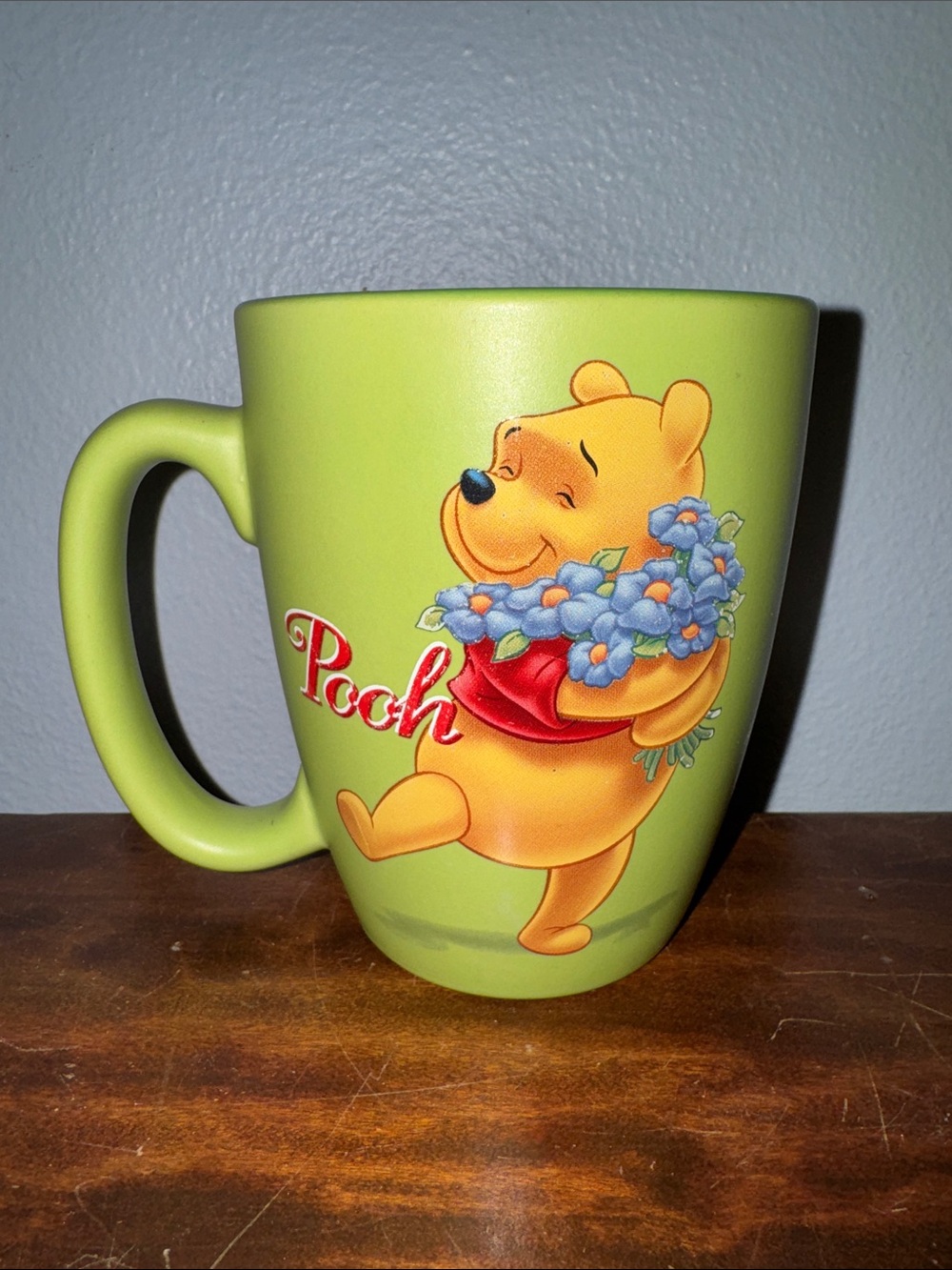 Disney Store Winnie the Pooh Green Ceramic Oversized Coffee Mug